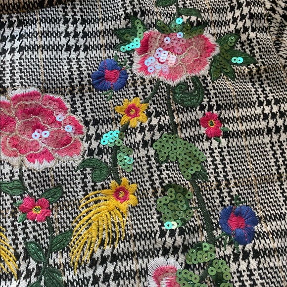 Zara houndstooth dress with ornament size L - Picture 10 of 13